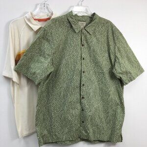 LL Bean Mens Short Sleeve Shirt Bundle of 2 SIZE XL EXCELLENT Condition